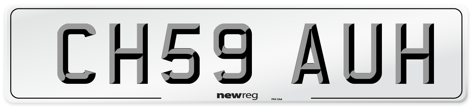 CH59 AUH Number Plate from New Reg